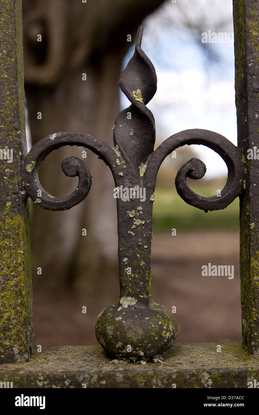 Spiral-Design am Eisernen Tor Stockfoto