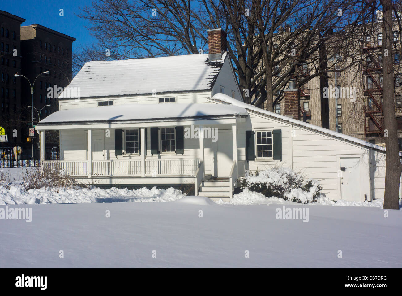 PoE-Cottage in Poe Park in der Bronx in New York Stockfoto