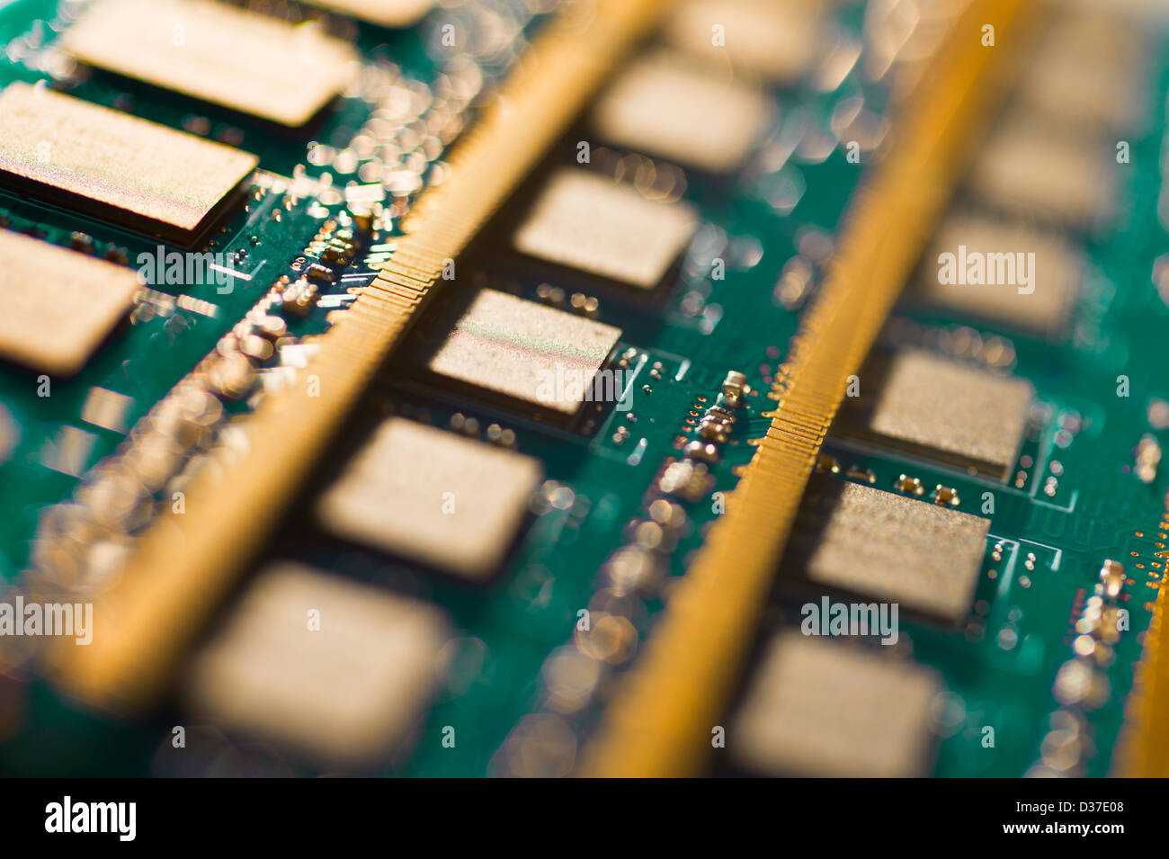 Studioaufnahme von Computer-chips Stockfoto