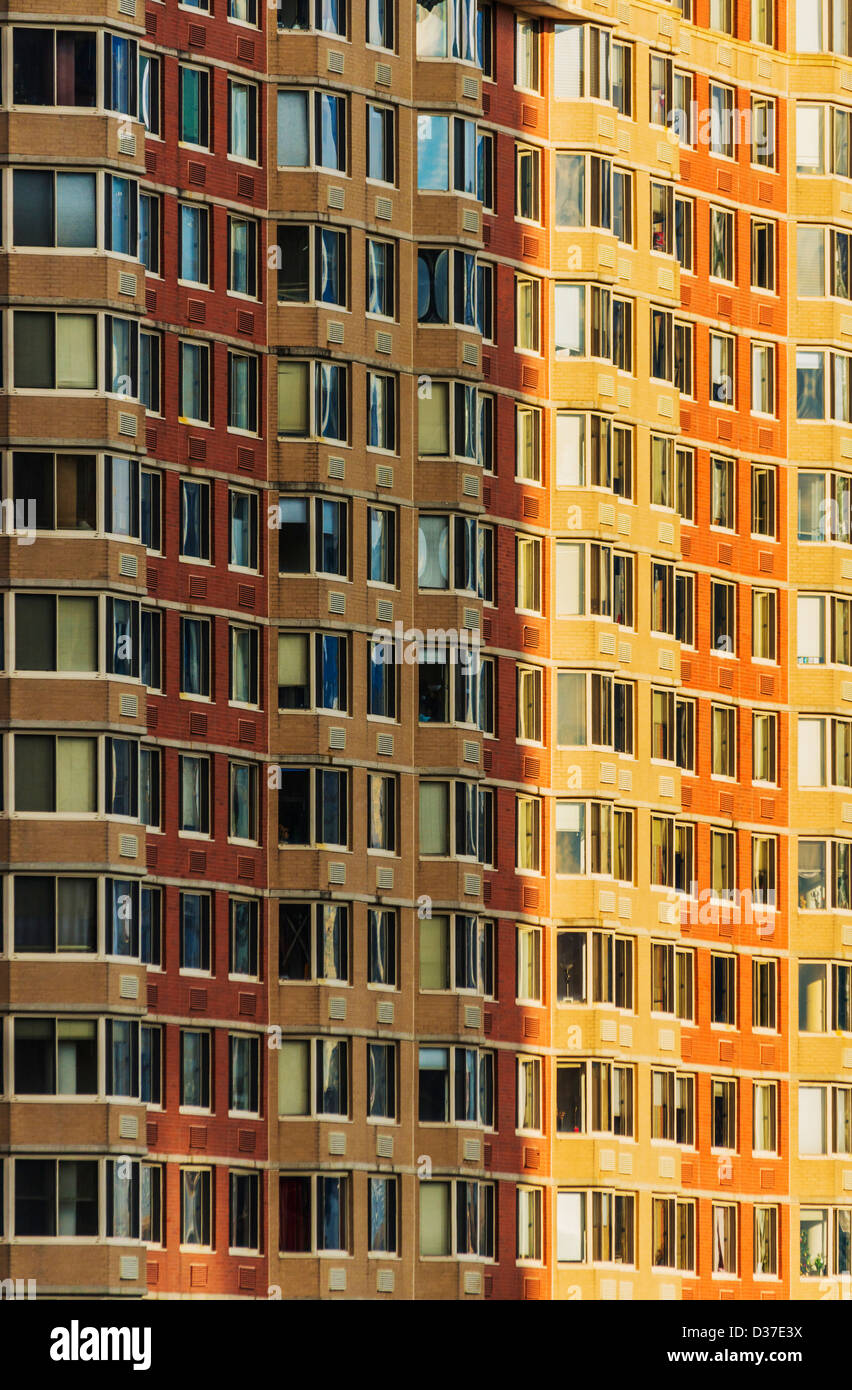 USA, New Jersey, Jersey City-Apartment-Gebäude Stockfoto