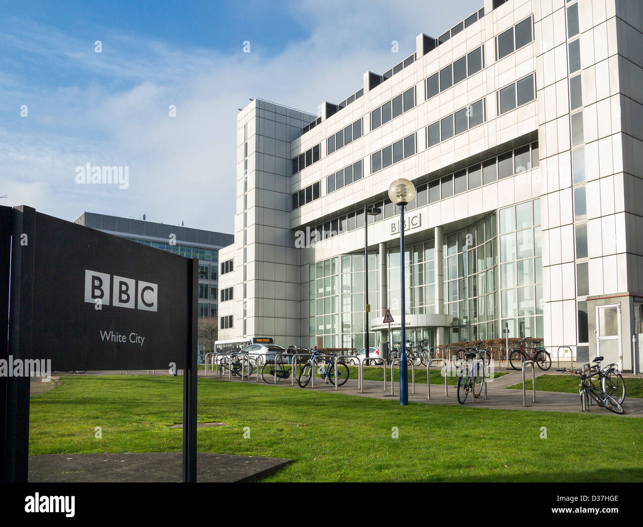 BBC Media Village am 201 Wood Lane, White City, London Stockfoto