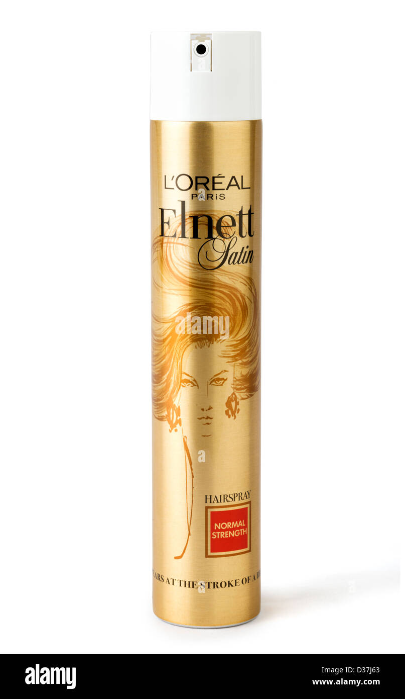 L ' Oreal Elnett Haarspray für Frauen, UK Stockfoto
