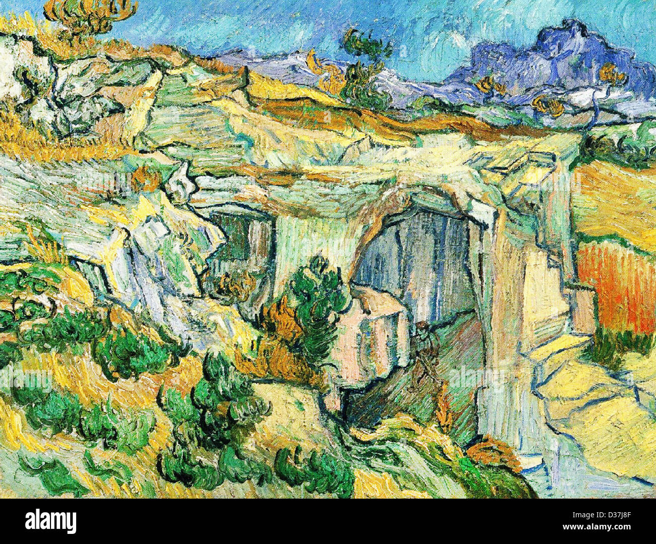 Vincent Van Gogh, Eingang zum Steinbruch in der Nähe von ...