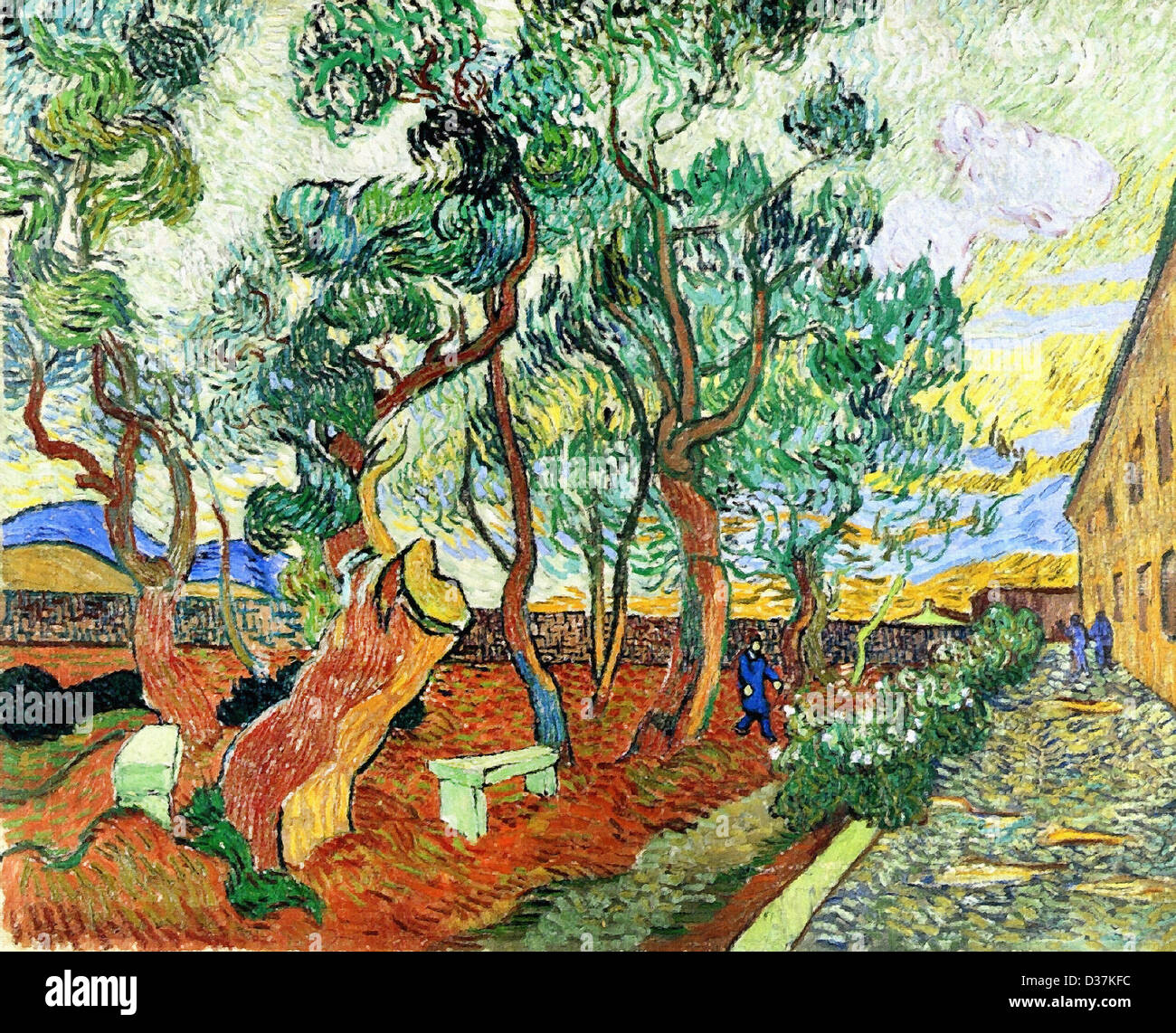 Vincent Van Gogh, der Garten von St. Paul Hospital in St. Remy. 1889