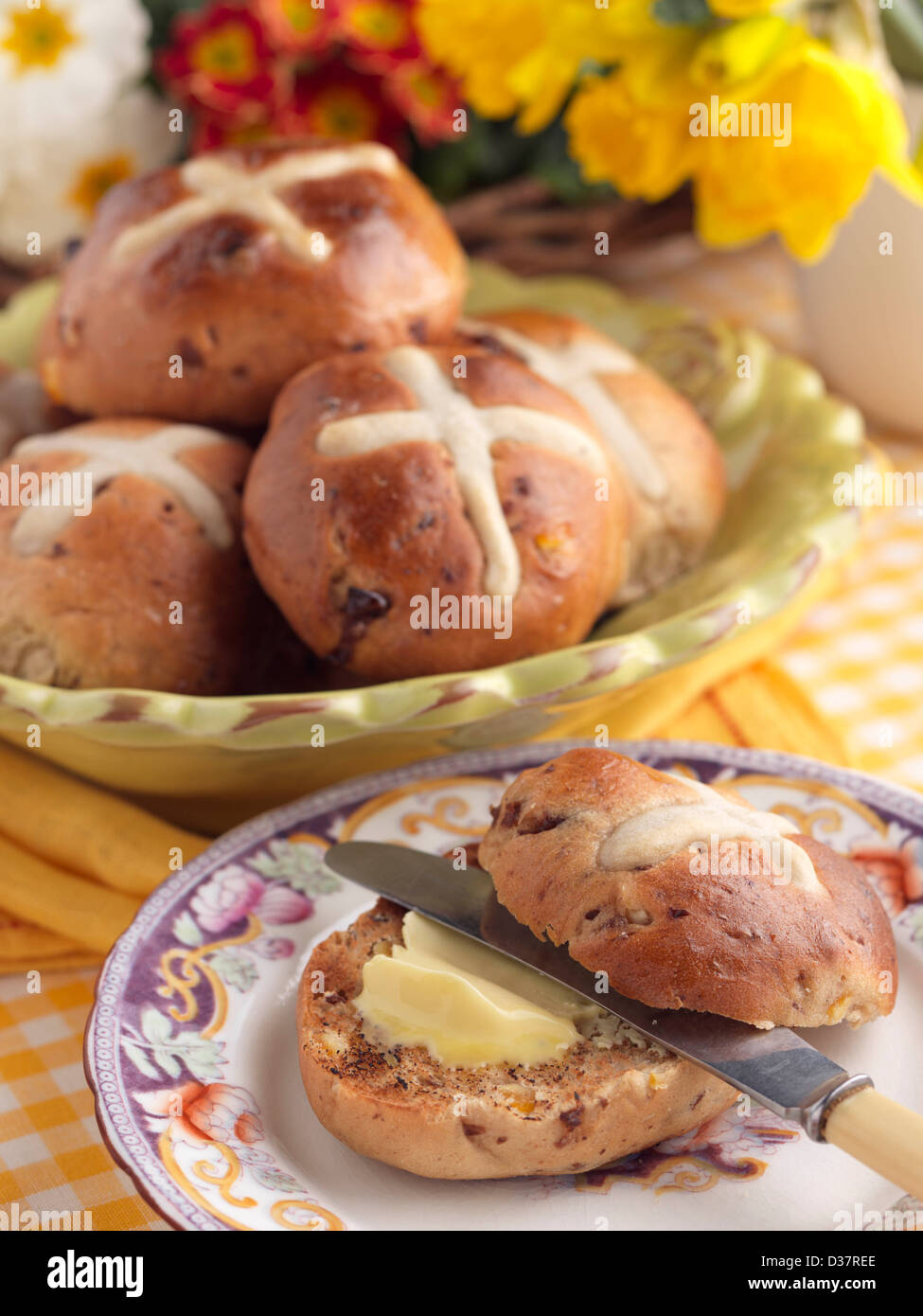 Hot Cross buns Stockfoto