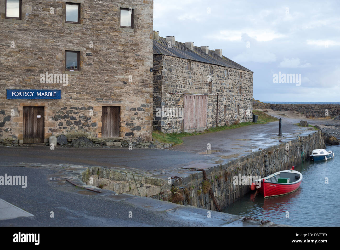 Portsoy Hafen, in Aberdeenshire, Schottland. Stockfoto