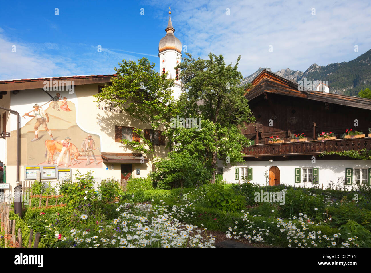 Garmisch-Partenkirchen, Oberbayern, Bayern, Deutschland Stockfoto