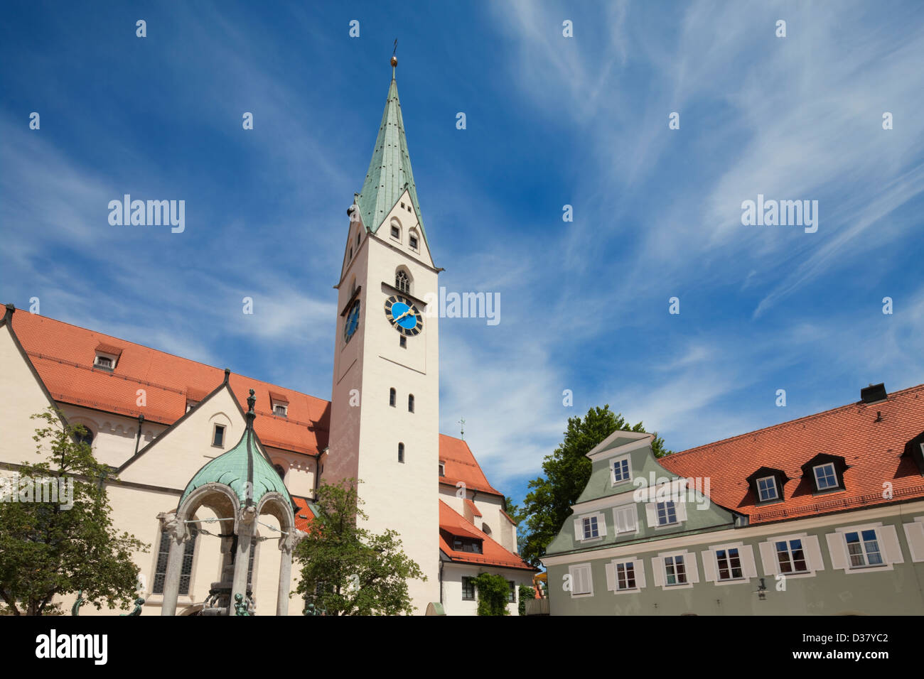 St. Mang Kirche, Kempten, Allgåu, Bayern, Deutschland Stockfoto