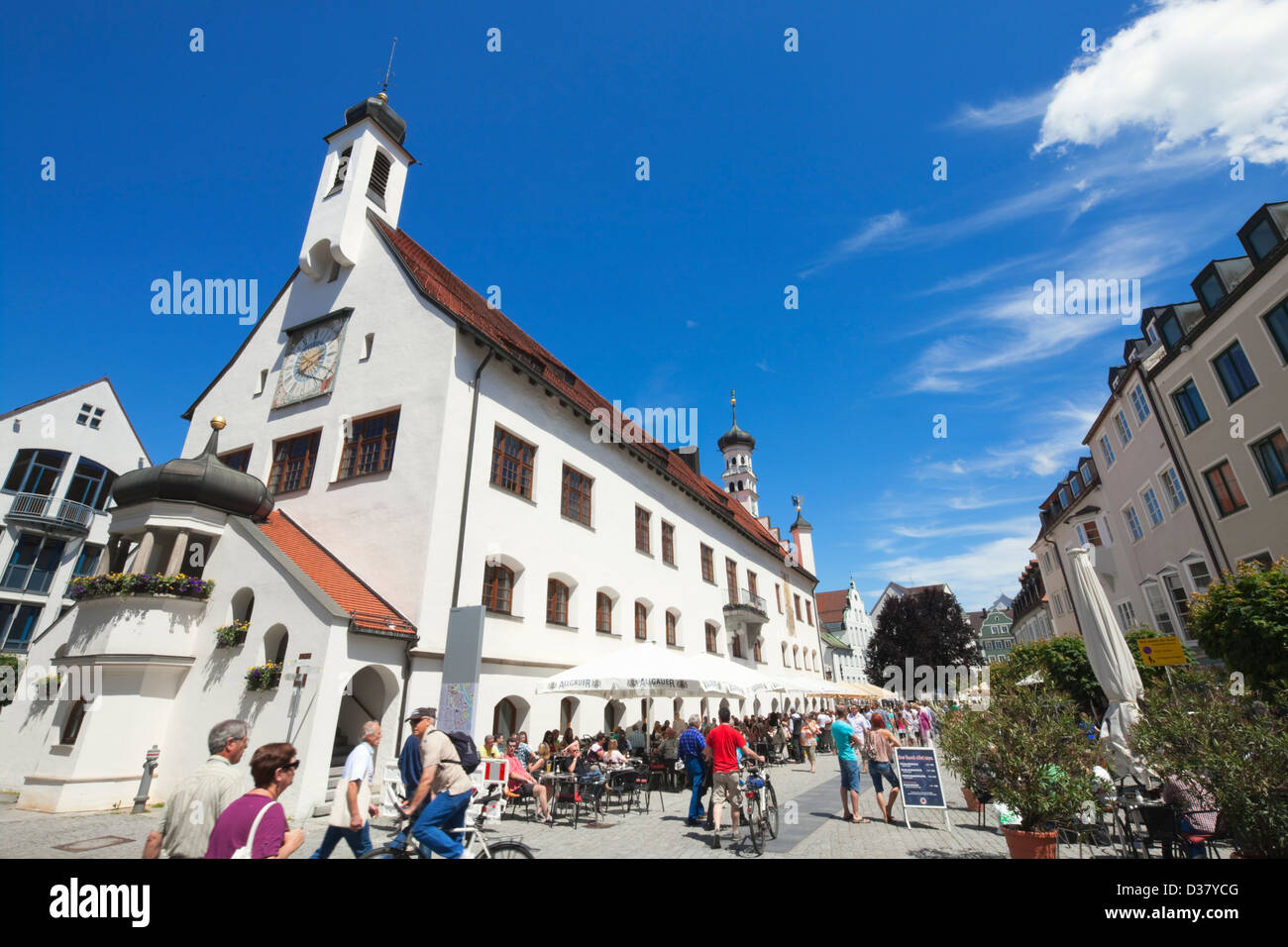Rathaus, Kempten, Allgäu, Bayern, Deutschland Stockfoto