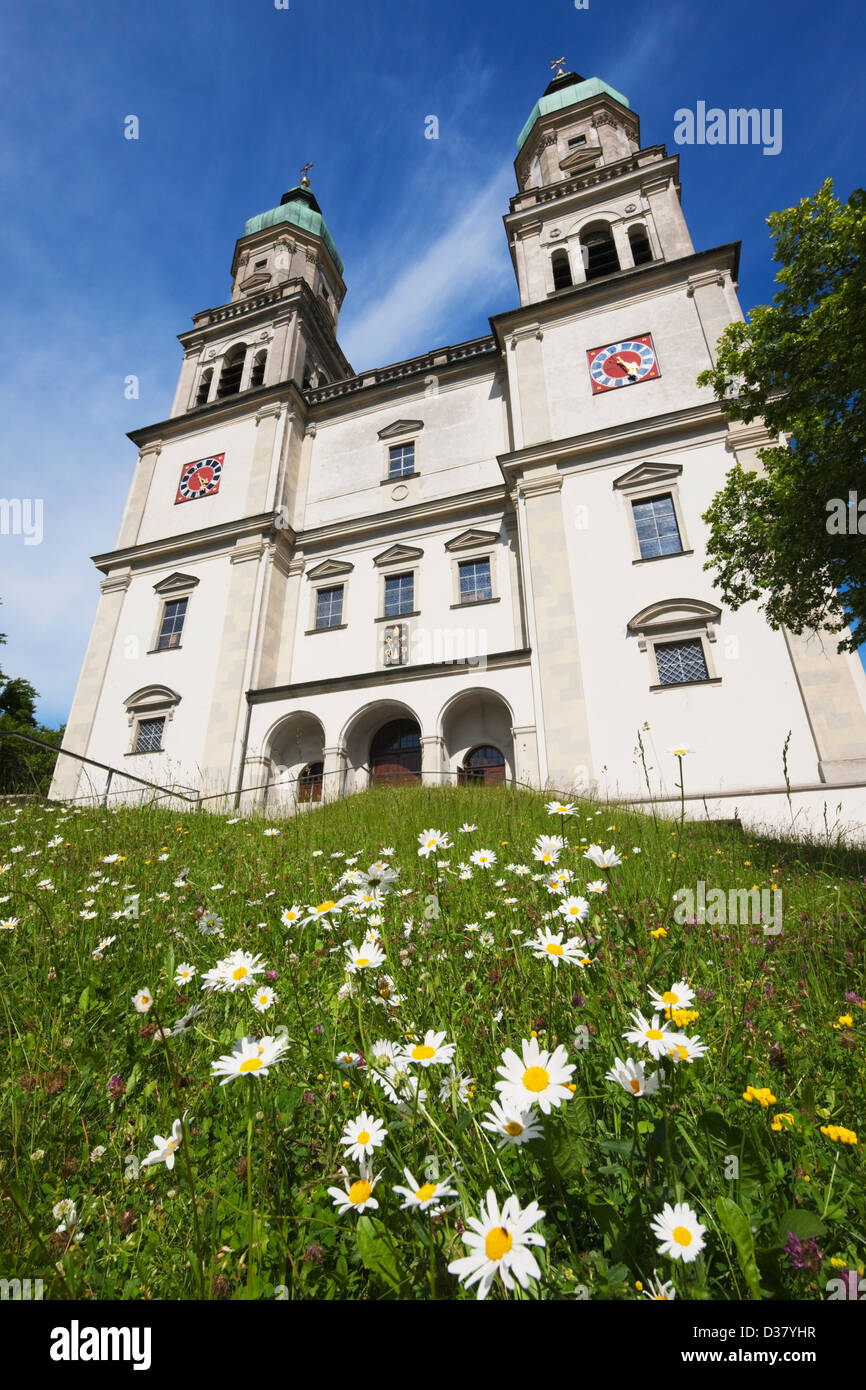 St. Lorenz Kirche, Kempten, Allgåu, Bayern, Deutschland Stockfoto