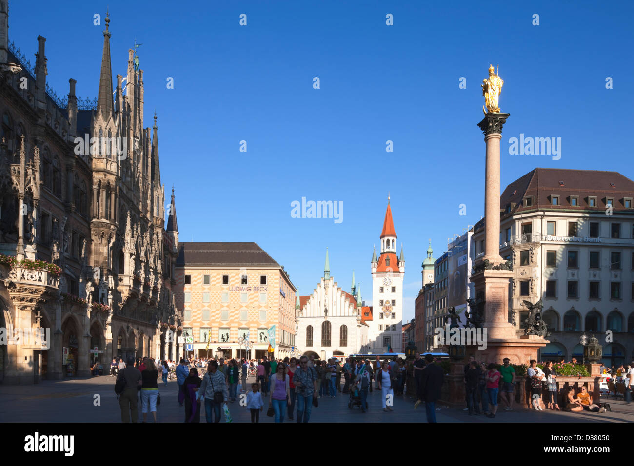 Marienplatz, München, Bayern, Deutschland Stockfoto