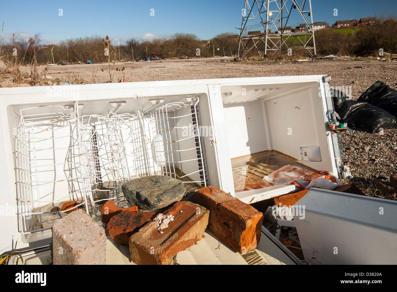 Fliegen Sie, Trinkgeld in Barrow in Furness, Cumbria, UK Stockfoto