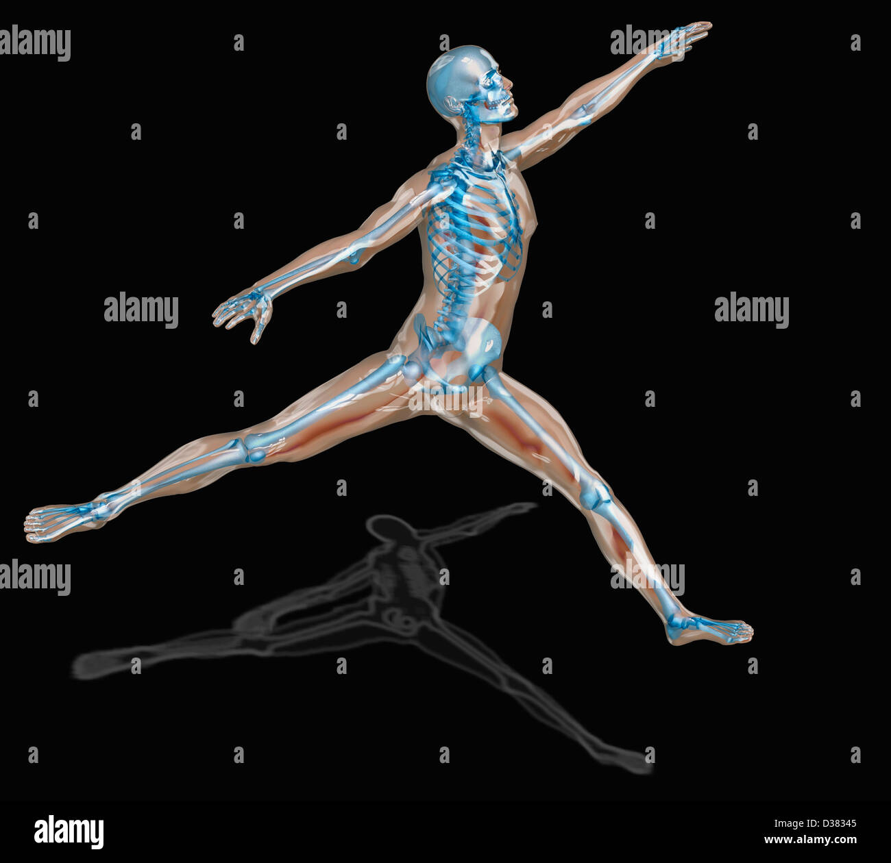 Digital erzeugte Bild der menschlichen Darstellung Ballett tanzen Stockfoto