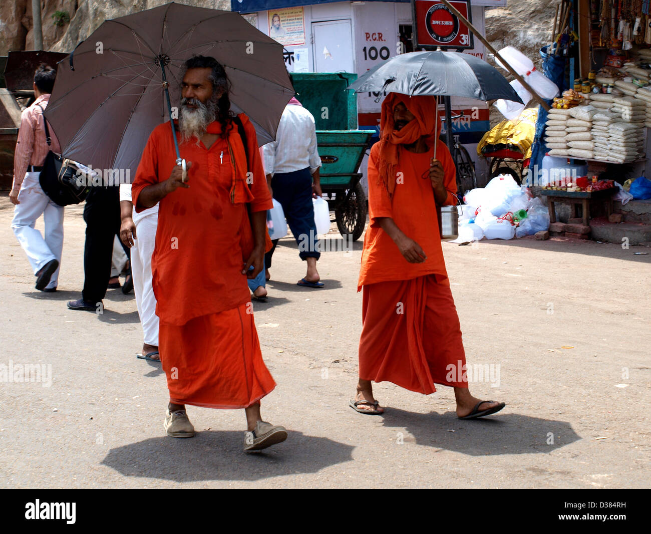 Hindu indischen Heiligen Sadhus Kumbh Mela in Haridwar, Indien Stockfoto