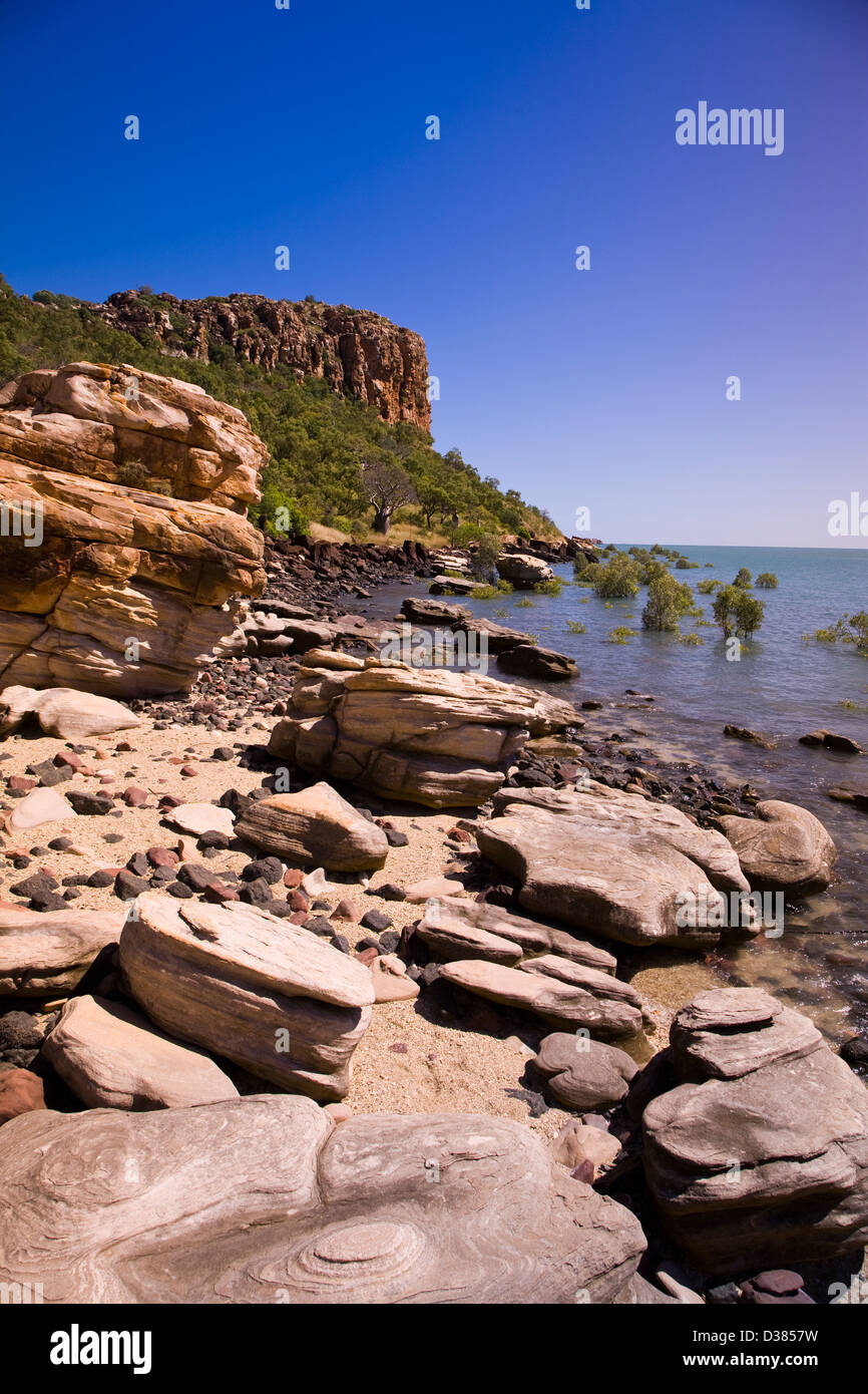 Raft Punkt, Collier Bay, Westaustralien. Stockfoto