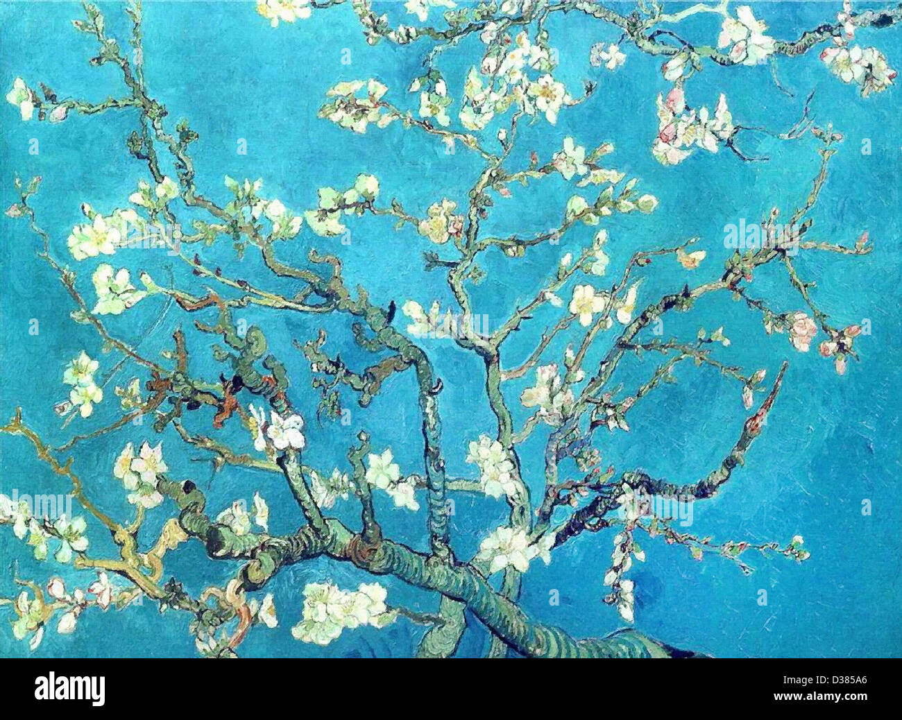 Vincent Van Gogh Zweige mit Mandelbl te. 1890. Japonismus. l auf