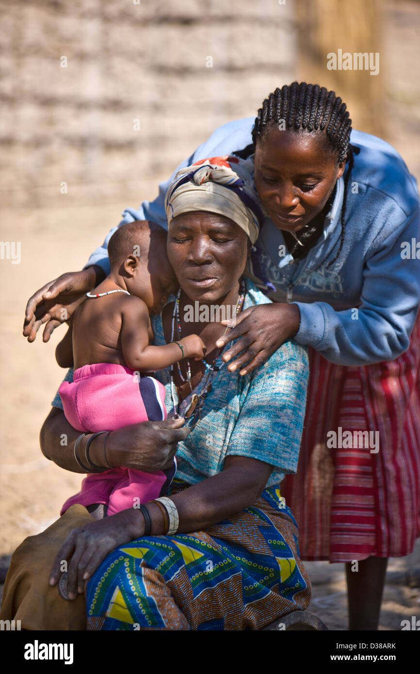 Afrikanische Mütter mit Kind Stockfoto