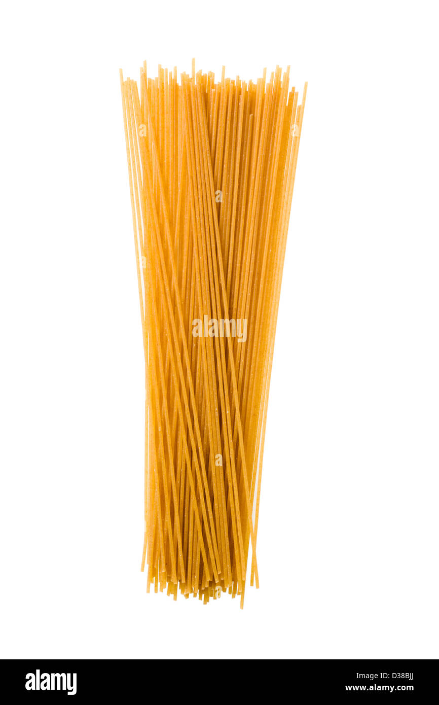 Spaghetti (Vollkorn). Stockfoto