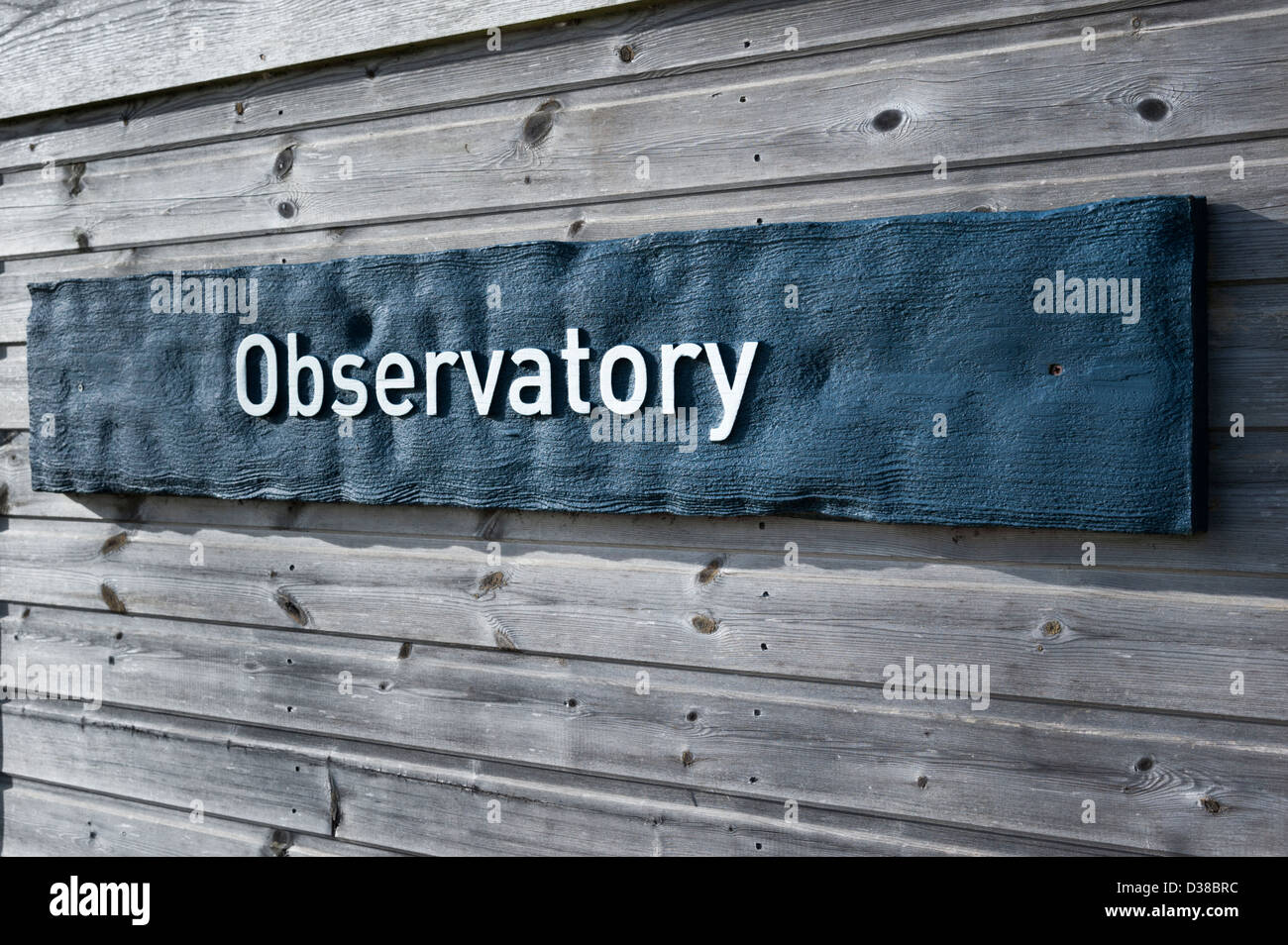 Sternwarte Schild am Welney Wildfowl Feuchtgebiete Trust Center Norfolk UK Stockfoto