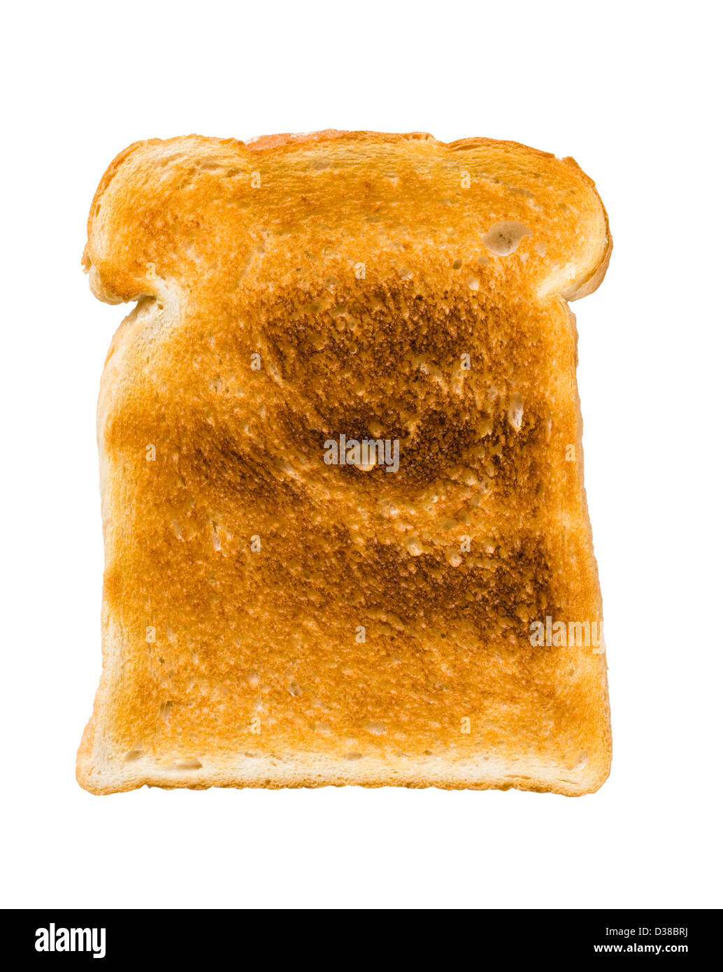 Toast, weißes Brot in Scheiben schneiden. Stockfoto
