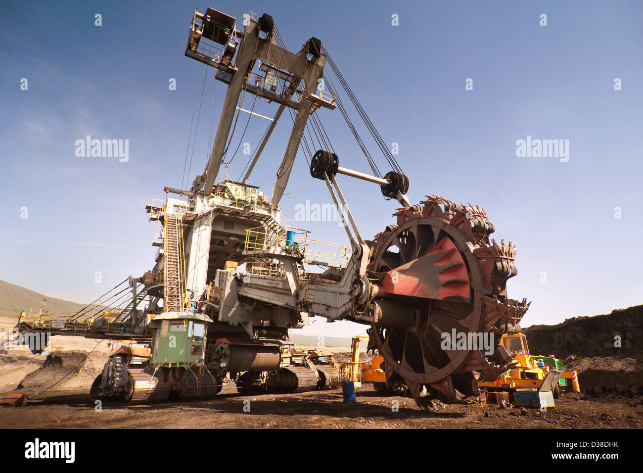 der Bagger im Tagebau Kohle - Most - Tschechien Stockfoto