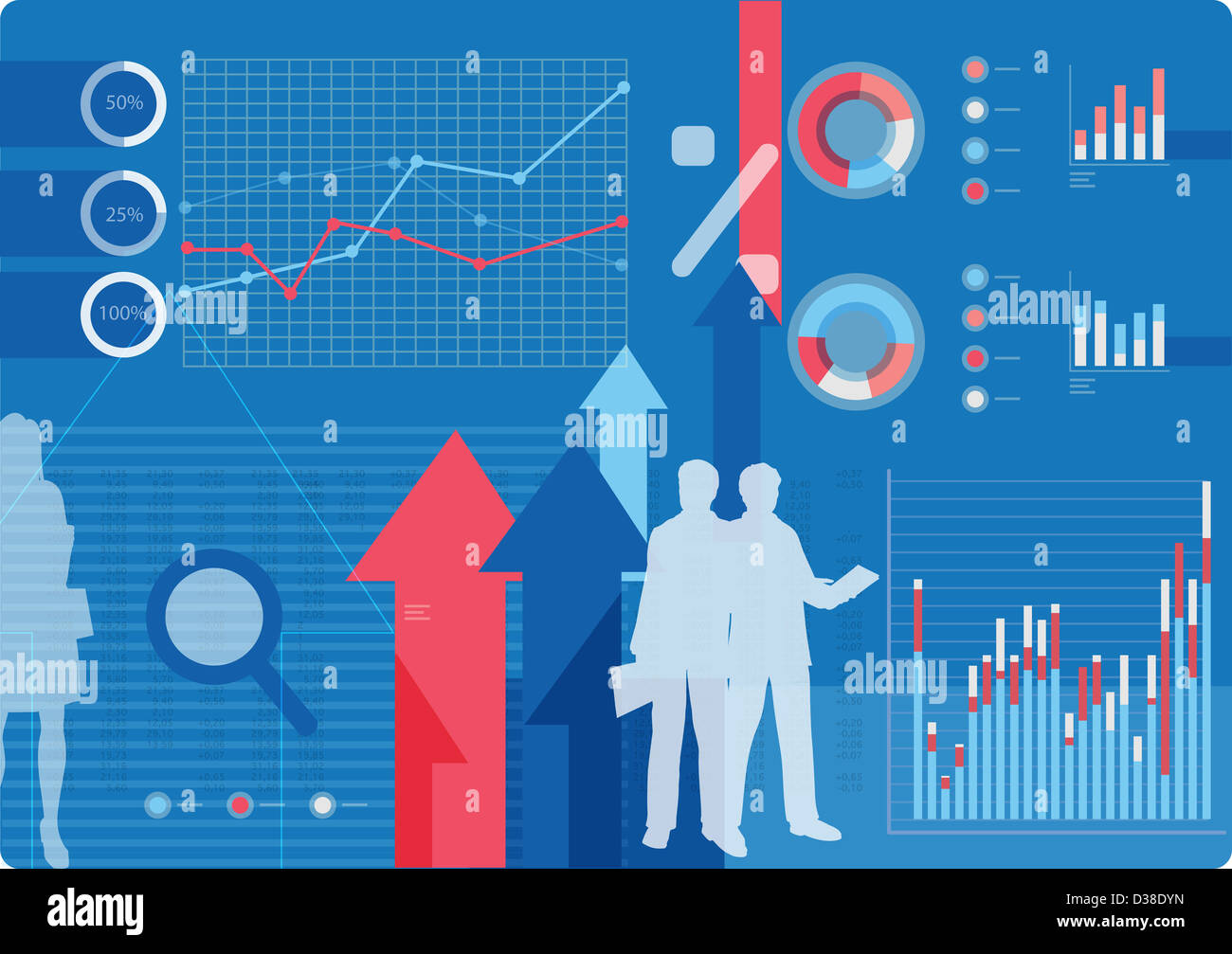 Anschauliches Bild repräsentieren Geschäftskonzepte Stockfoto