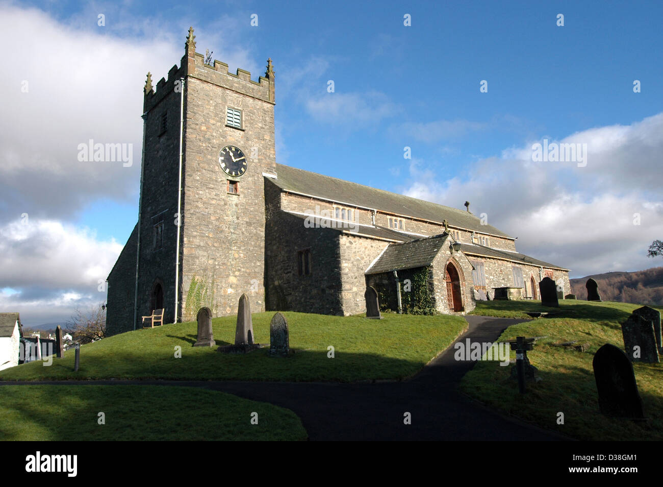 Kirche in Halkshead, England, Cumbria, Stockfoto