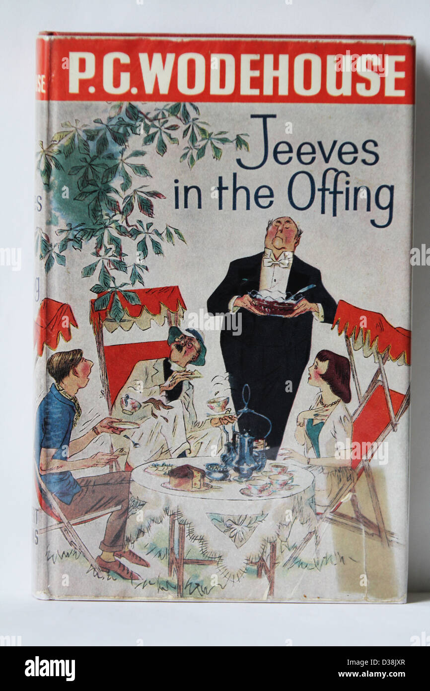 Eine UK-Erstausgabe 1960 von Jeeves in Sicht von PG Wodehouse Stockfoto