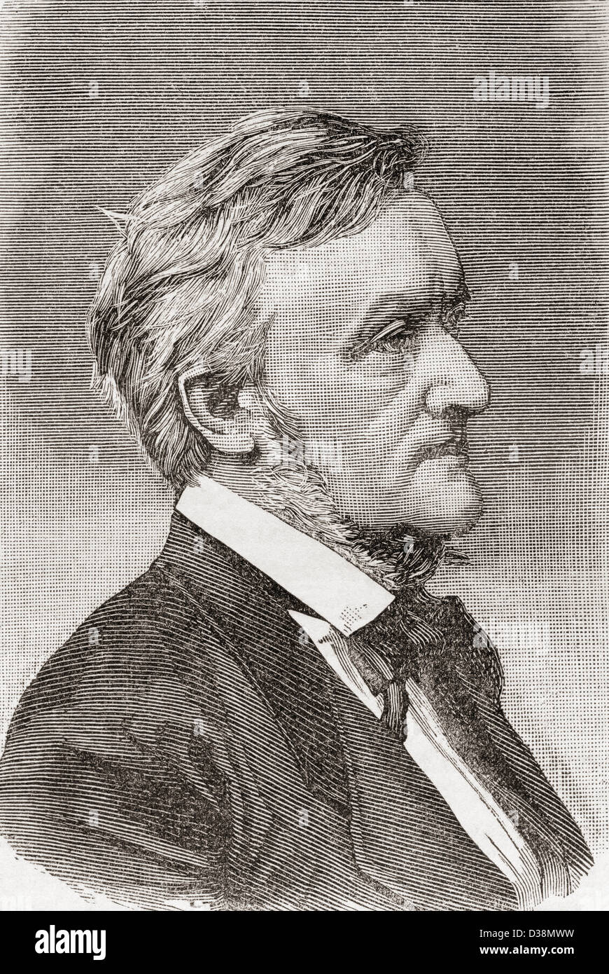 Wilhelm Richard Wagner, 1813-1883. Deutscher Komponist, Theaterdirektor, Polemiker und Dirigent. Stockfoto Wilhelm Richard Wagner, 1813-1883. Deutscher Komponist, Theaterdirektor, Polemiker und Dirigent. Stockfoto