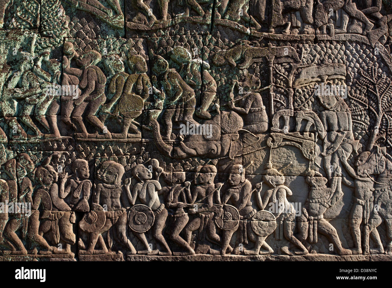 Bass entlastet. Bayon Tempel. Angkor. Kambodscha Stockfoto