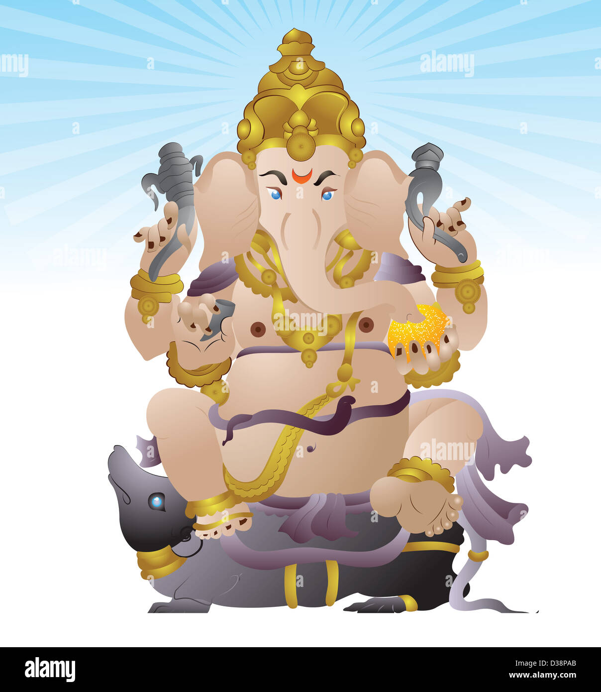 Nahaufnahme von Lord Ganesha Stockfoto