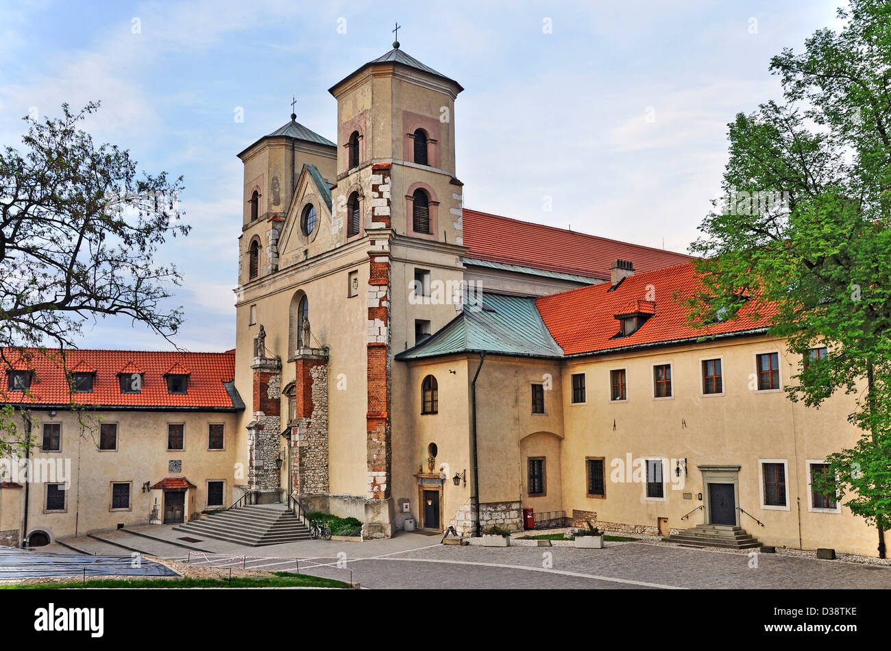 Benediktinerkloster in Tyniec in der Nähe von Krakau, Polen Stockfoto