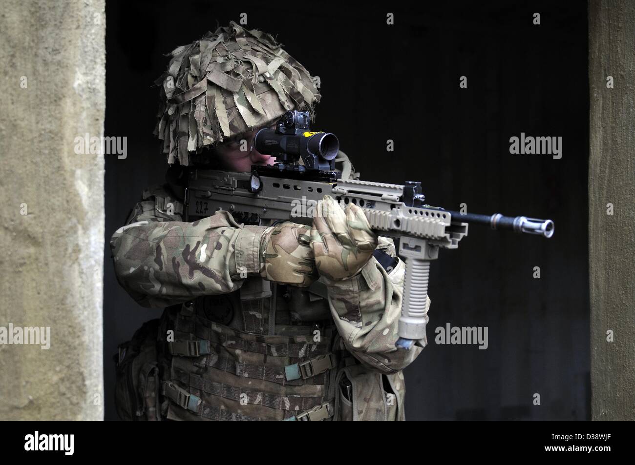 Betrieb Herrick 18 Task-Force Training. UK, Beispiel der britischen Truppen, die Ausbildung ihrer afghanischen Kollegen. Stockfoto
