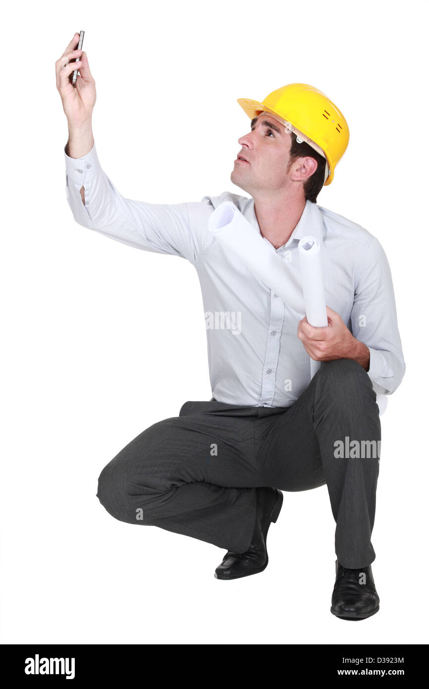 Architekten versuchen, signal Stockfoto