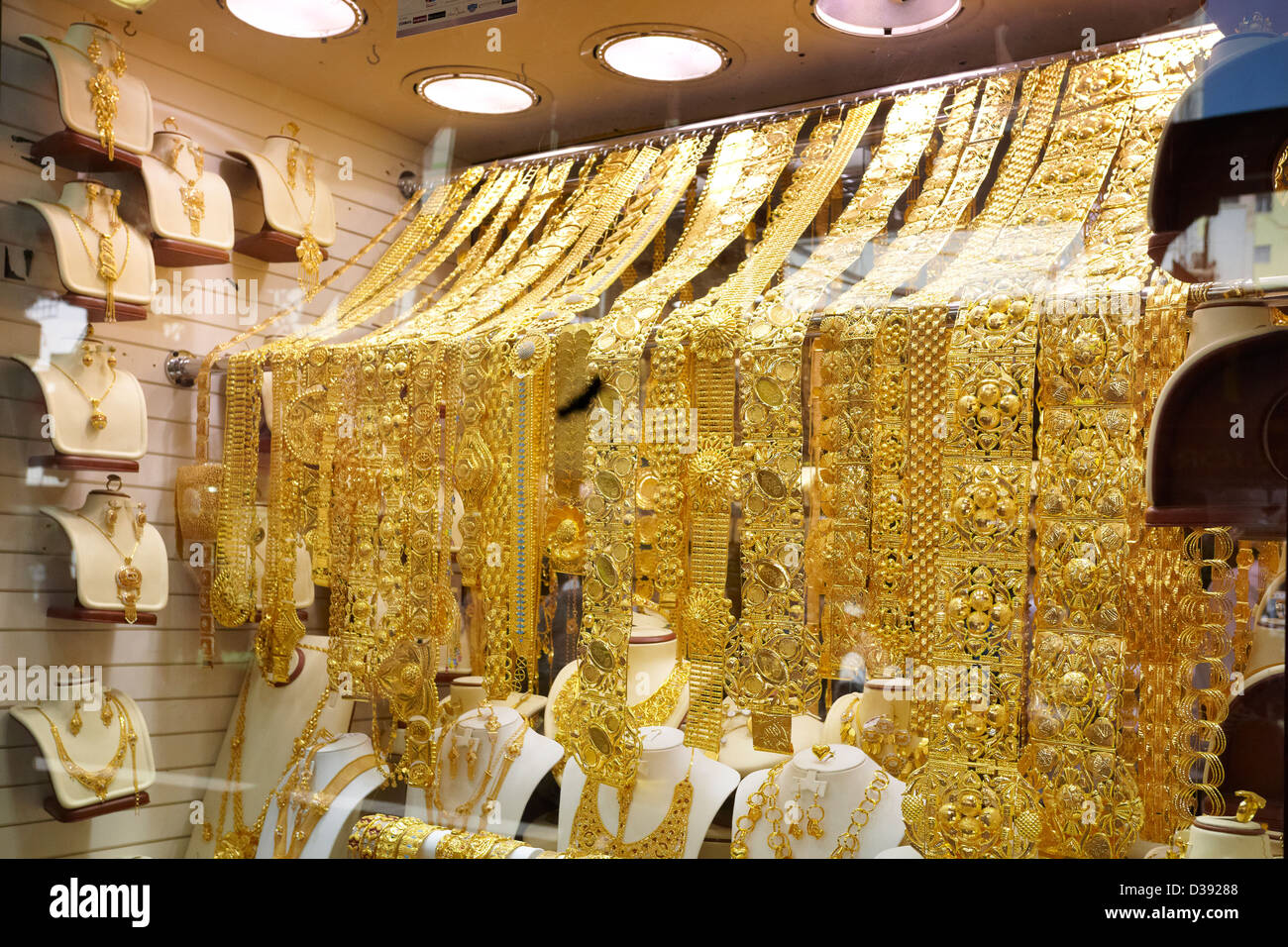 Dubai, Vereinigte Arabische Emirate Dubai Gold Souk Markt Stockfoto