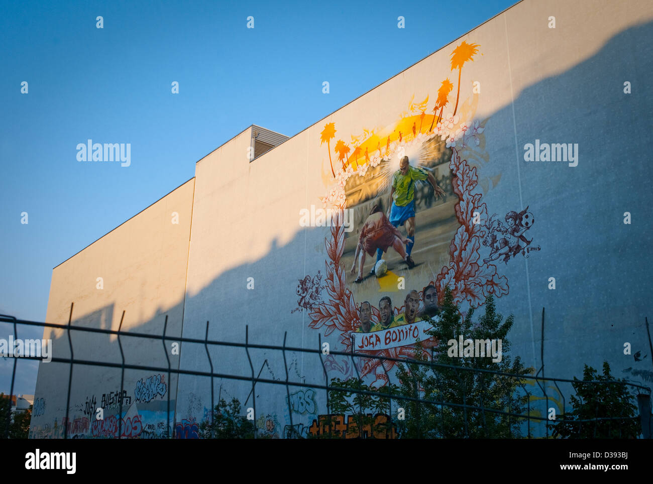 Berlin, Deutschland, Joga Bonito schön, deutsche Spiel Stockfoto