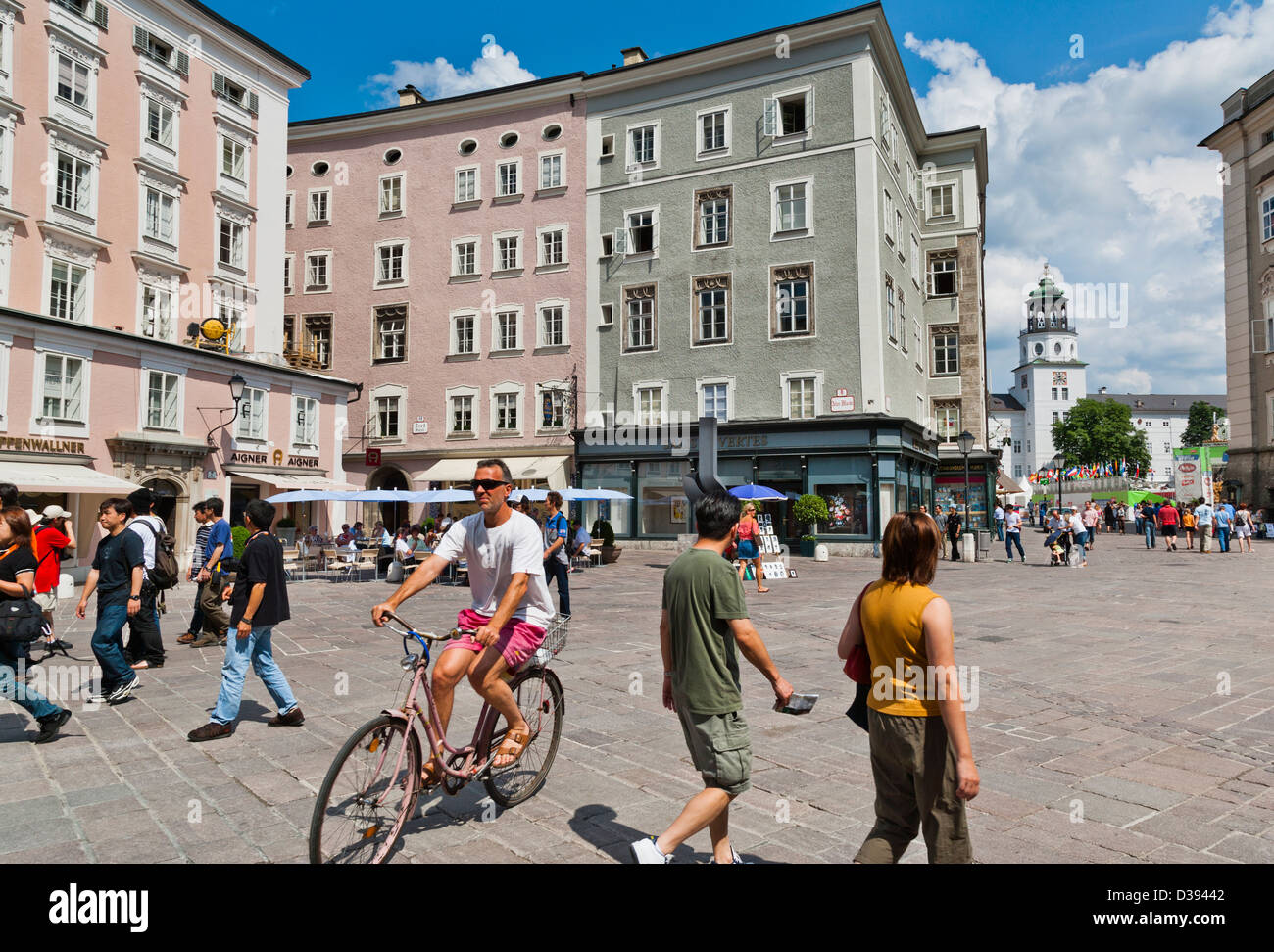 Österreich, Salzburg, Altstadt, Altstadt, Alter Markt Stockfoto