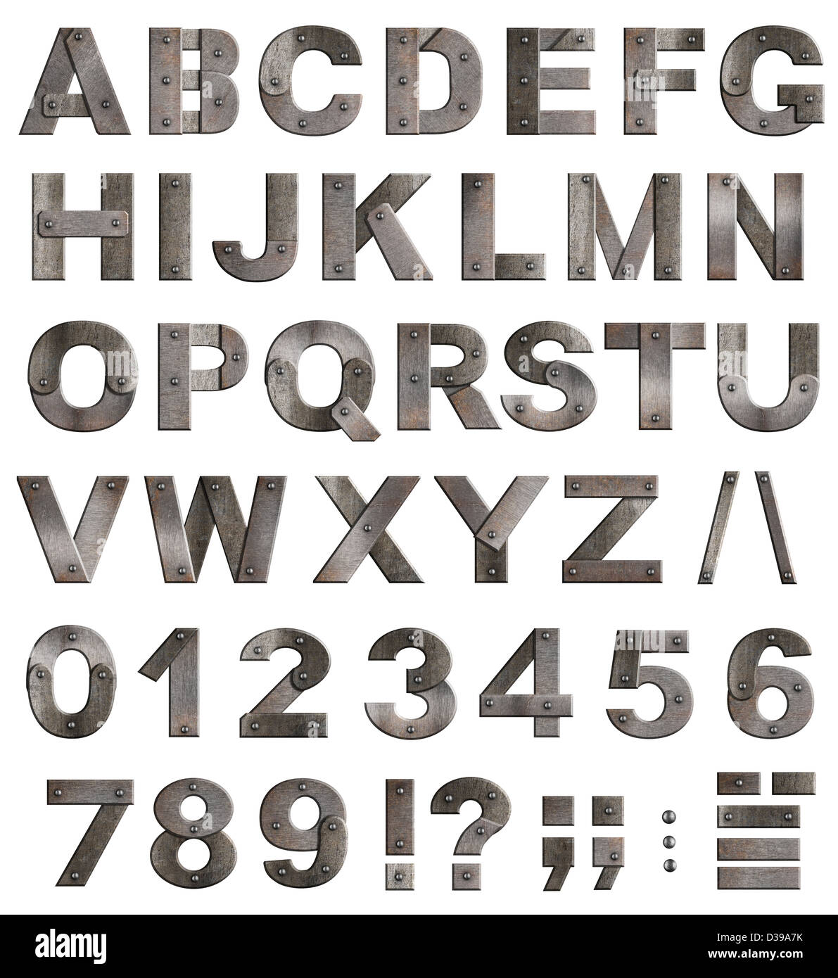 Ein Metall Mit 4 Buchstaben Metall alphabet Stockfotos und -bilder Kaufen - Alamy