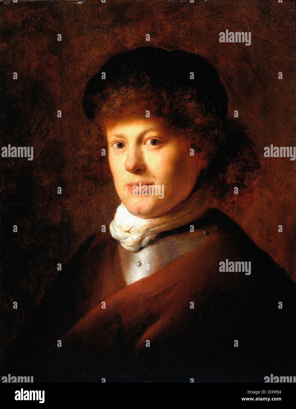 Jan Lievens, Portrait von Rembrandt van Rijn. 1629 Öl auf Holz. Amsterdam, Rijksmuseum Amsterdam. Stockfoto