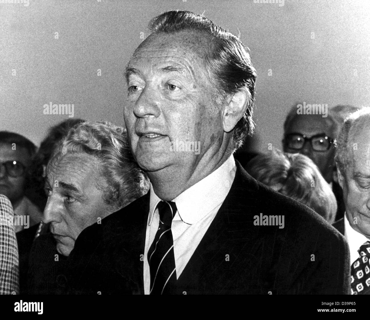 (Dpa-Dateien) - deutscher Verleger Axel Cäsar Springer in Berlin, 1. August 1976. Springer Berlin starb im Alter von 73, 22. September 1985. Stockfoto