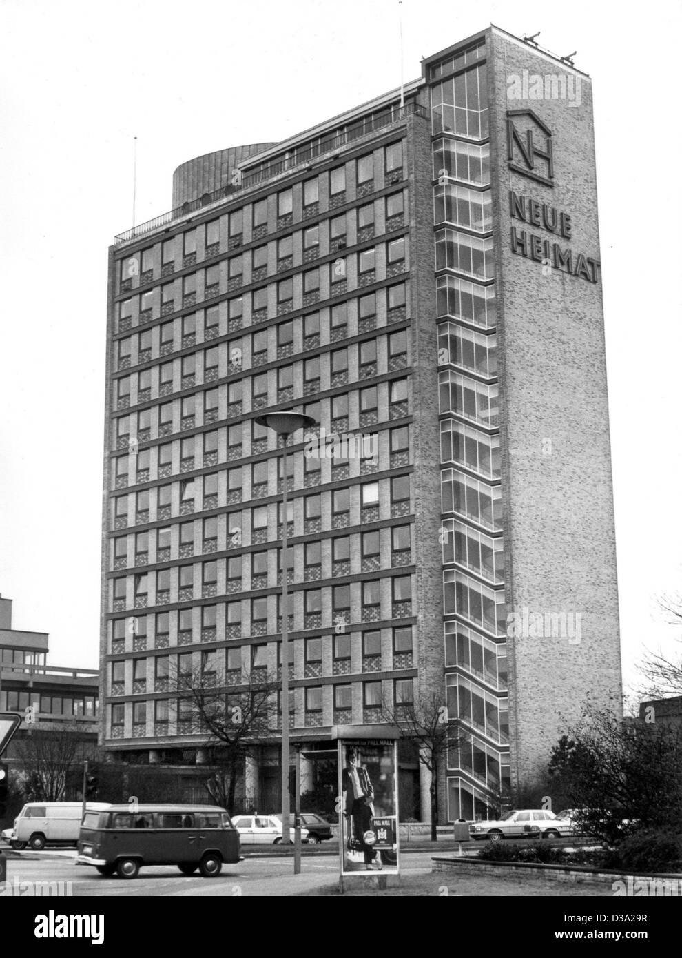 (Dpa-Dateien) - einen allgemeinen Überblick über die Gebäude des "Neuen Heimat" (New Home) in Hamburg, 12. Februar 1982. Stockfoto