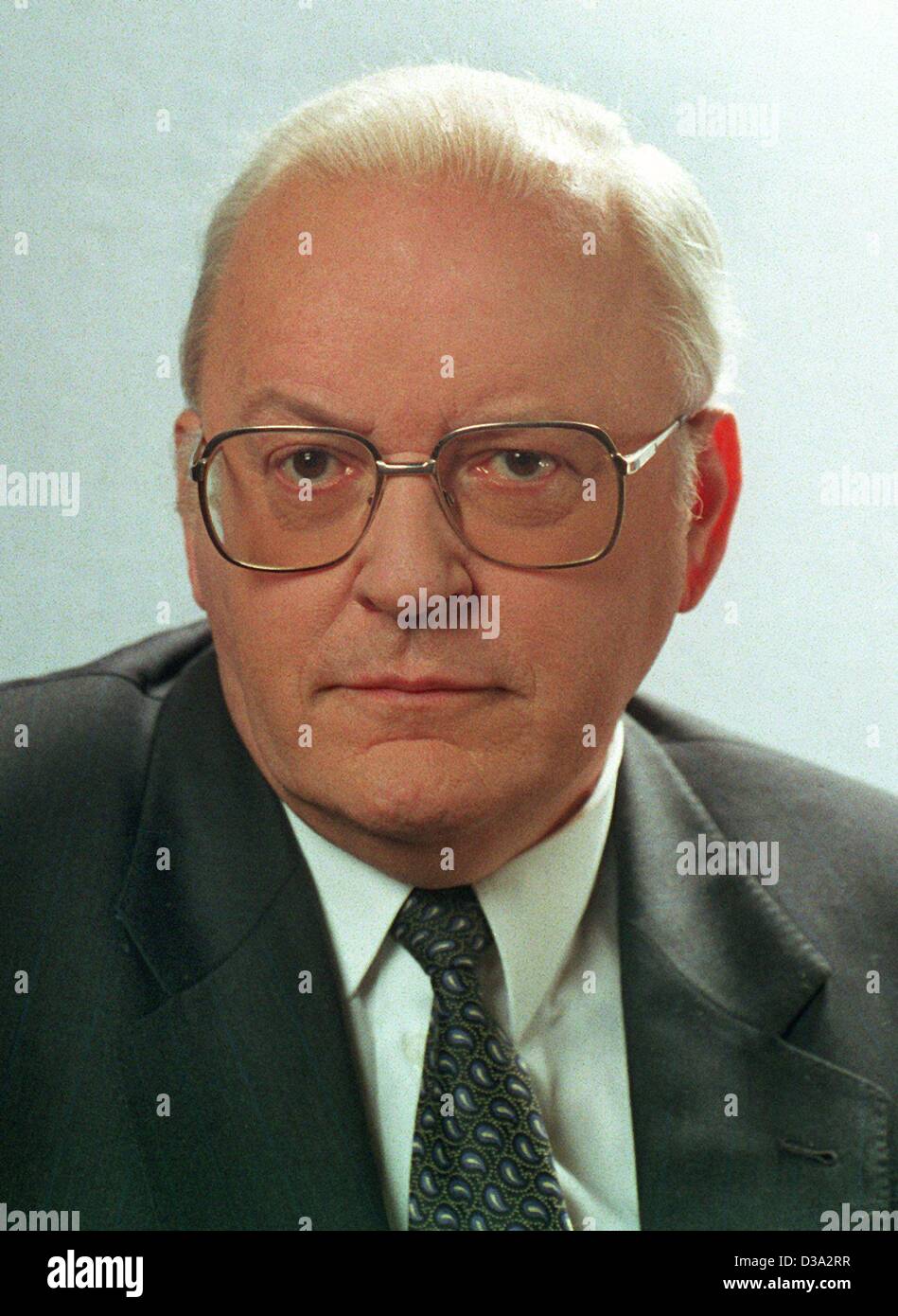 (Dpa-Dateien) - Roman Herzog, deutscher Präsident des Bundesverfassungsgerichts, abgebildet in Mainz, Februar 1994. 1. Juli 1994 bis 30. Juni 1999 war er als deutscher Bundespräsident. Stockfoto