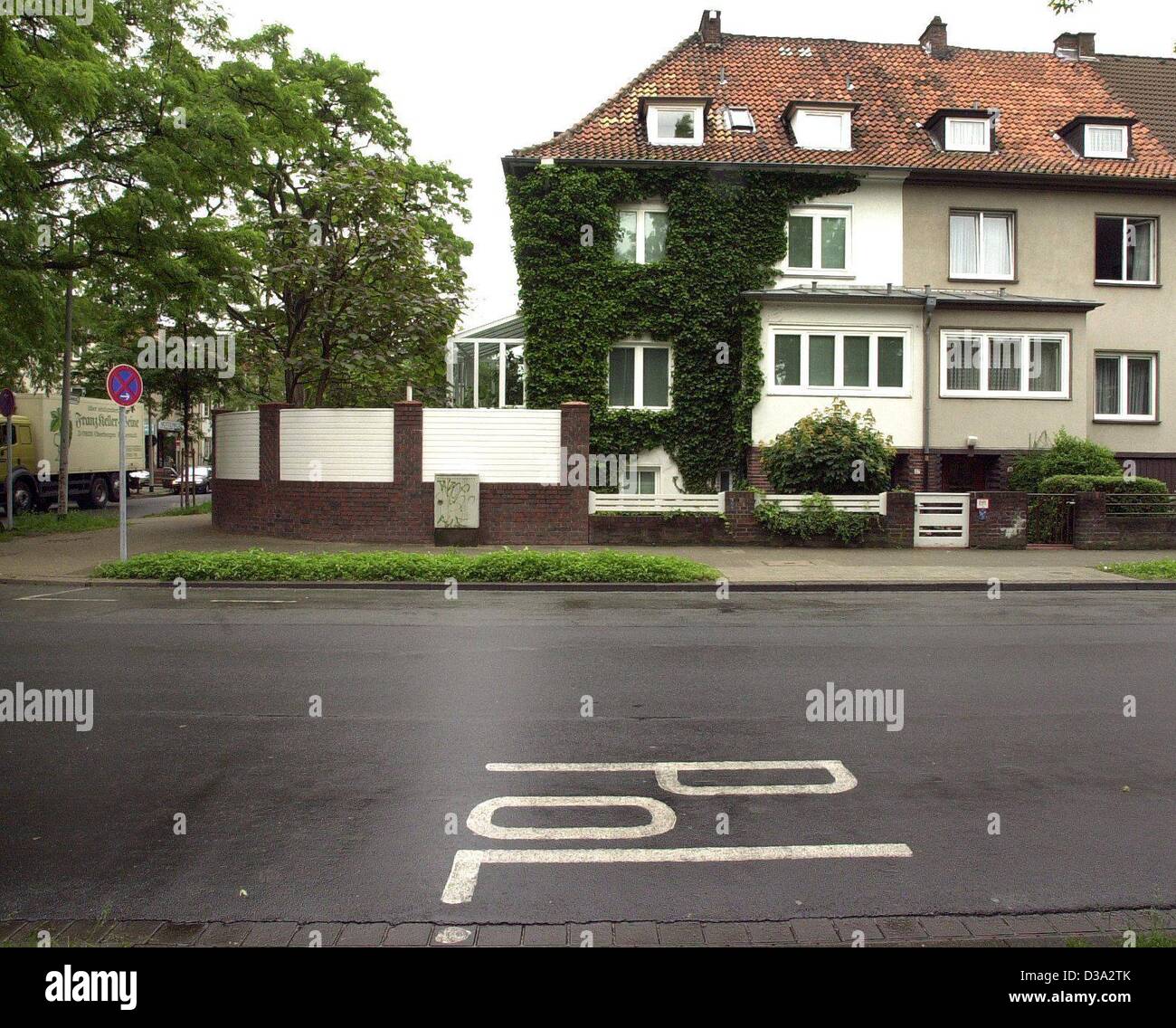 (Dpa) - eine allgemeine Ansicht von der private Haus von Bundeskanzler Gerhard Schroeder in Hannover, 12. Juni 2002. Stockfoto