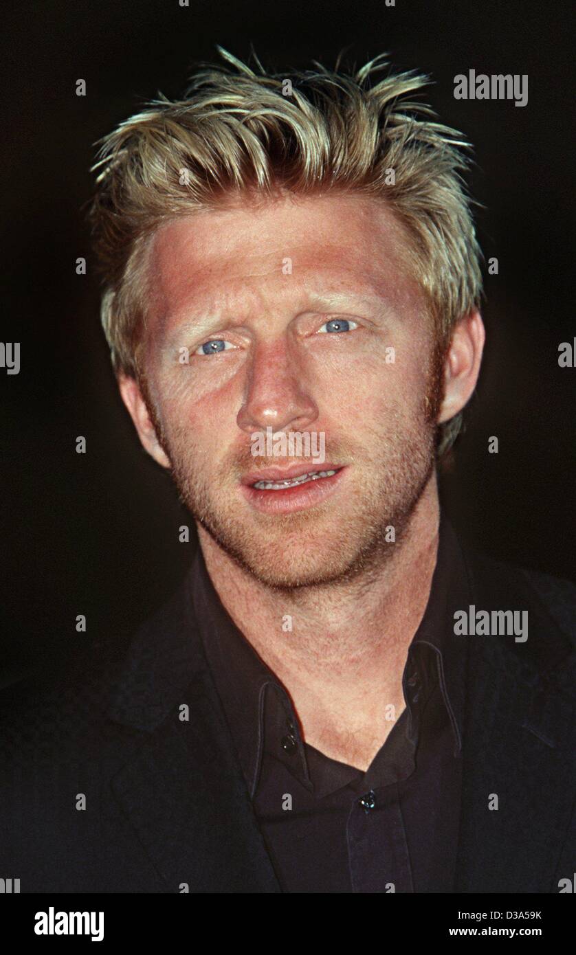 (Dpa) - der ehemalige deutsche Tennis champion Boris Becker, während der "Laureus World Sports Award"-Gala in Monte Carlo, Monaco, 14. Mai 2002 abgebildet. Stockfoto