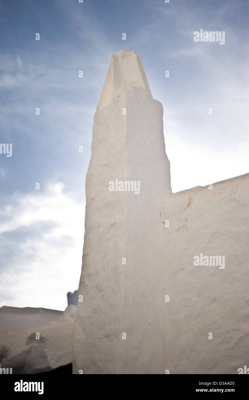 Binibeca Gebäude Detail. Menorca, Spanien. Stockfoto