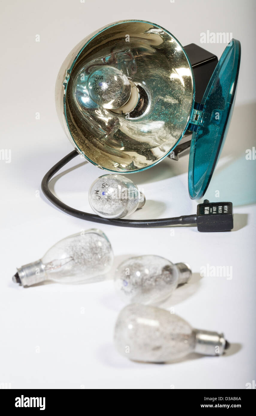 Vintage Polaroid-Kamera-Ausrüstung Stockfoto