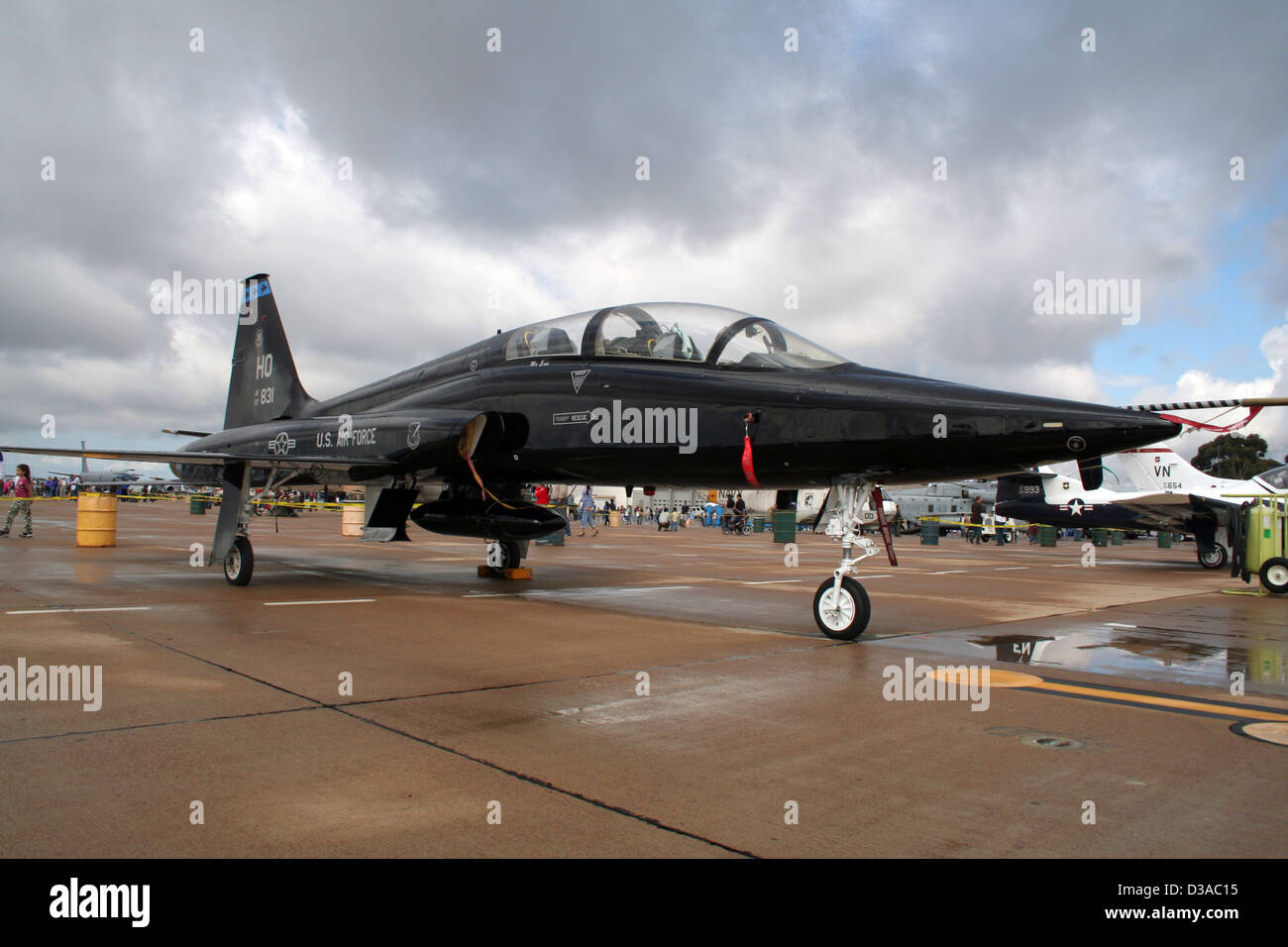 Us Air Force t-38 talon an der Airshow in der Marine Corps Air Station Miramar, Kalifornien Stockfoto