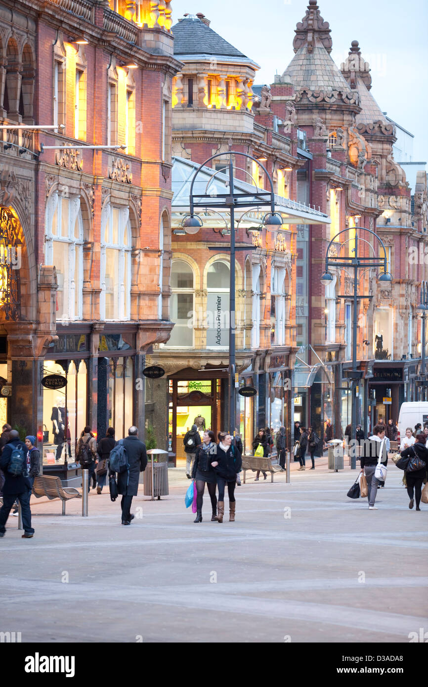 Leeds, West Yorkshire - Einkaufs - Zentrum Stockfoto