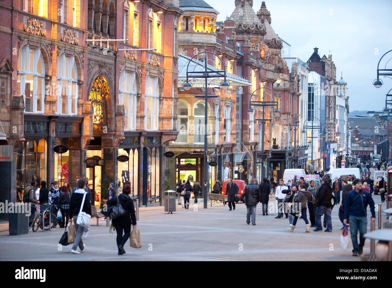 Leeds, West Yorkshire - Einkaufs - Zentrum Stockfoto