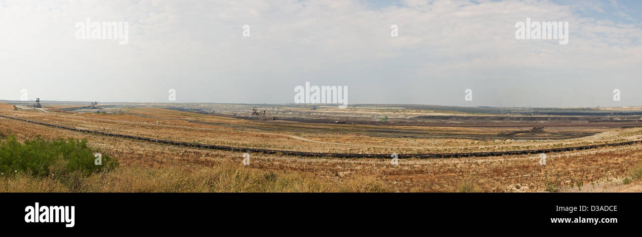 Panorama der größten Open-Air-Kohle Mime Maritsa Iztok in Süd-Bulgarien Stockfoto